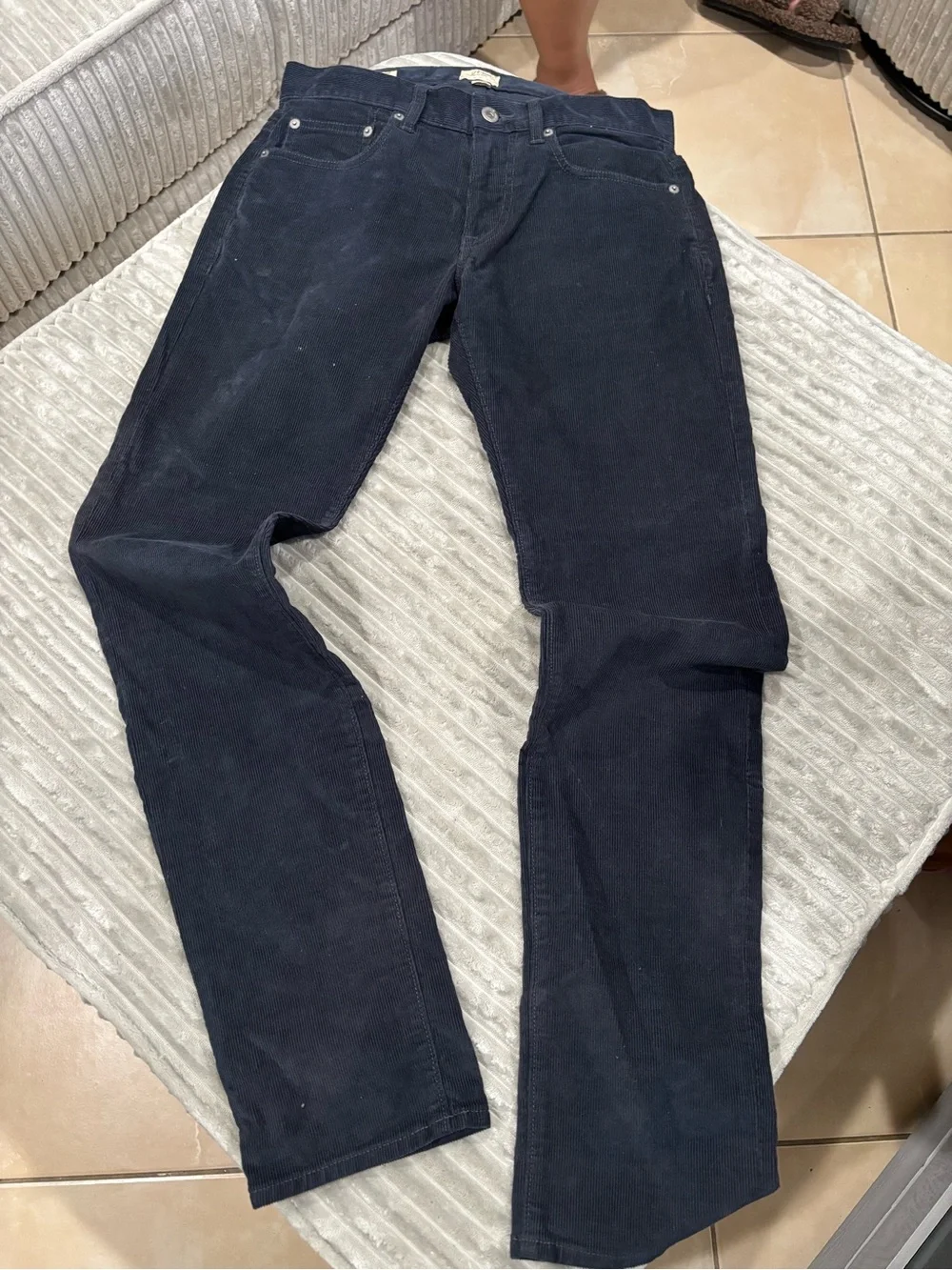 J. Crew Men's Navy Corduroy Pants